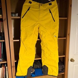 The North Face Boys XL 18/20 Bright Yellow Snow Ski Pants